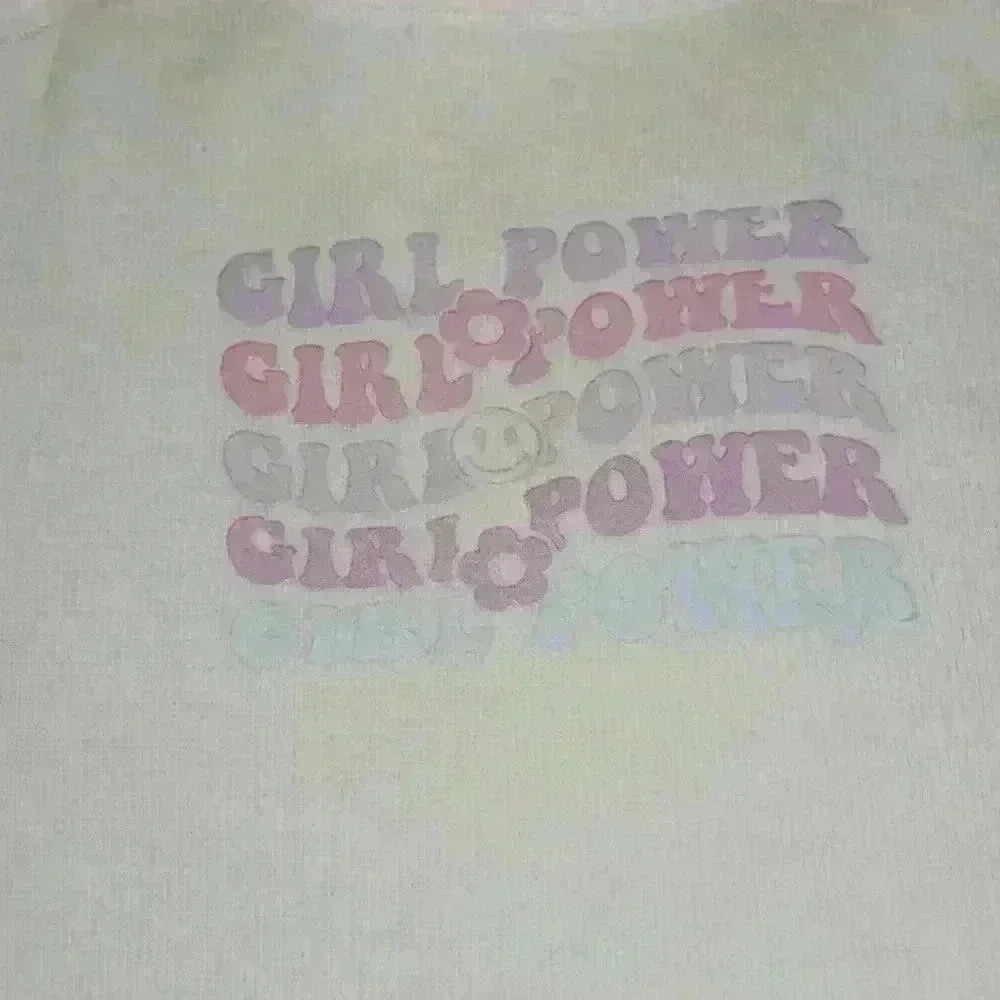 NWOT - Handmade White NB Bodysuit - Girl Power